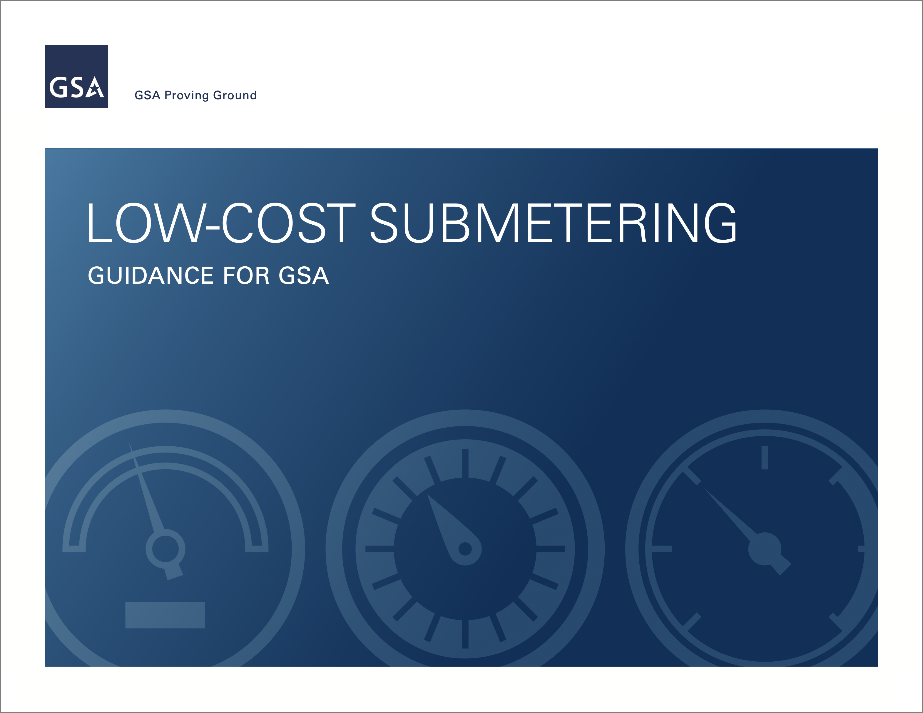 Low-Cost Submetering Guidance for GSA cover thumbnail