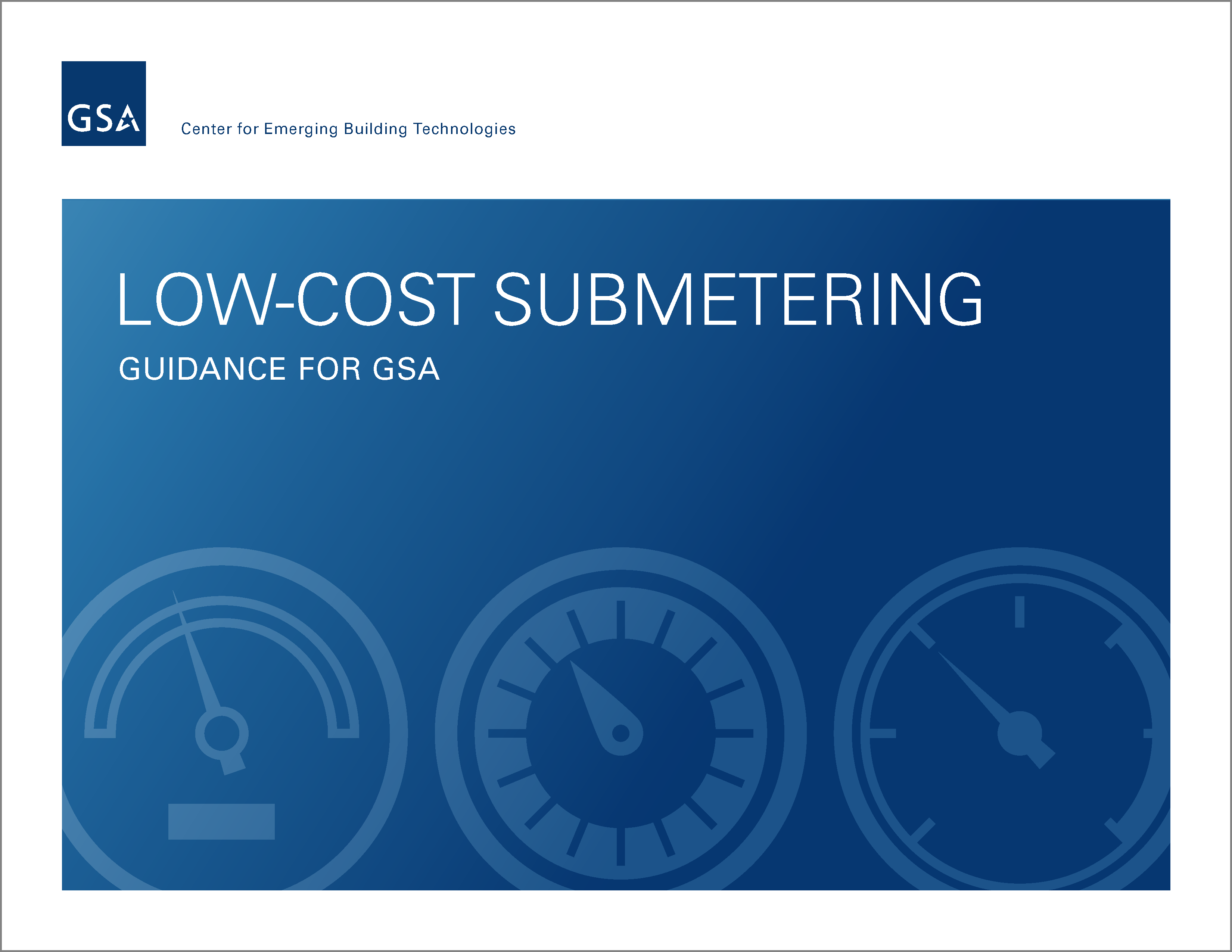 Low-Cost Submetering Guidance for GSA cover thumbnail