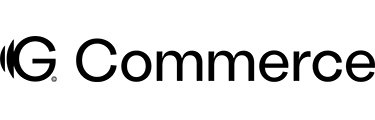 Black logo with text G Commerce