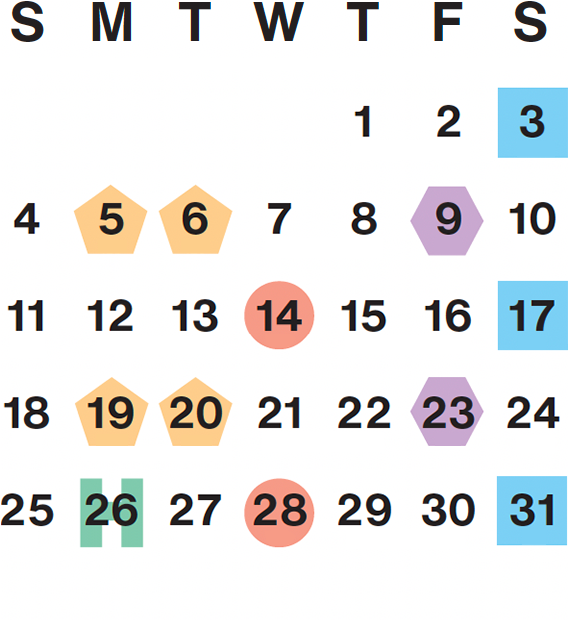 May 2025 calendar month grid with columns for Sunday to Saturday, May 1 on Thurs first row, and May 31 on Sat fifth row