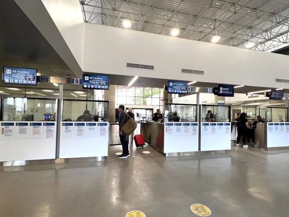 New pedestrian lanes open at the Otay Mesa Land Port of Entry.