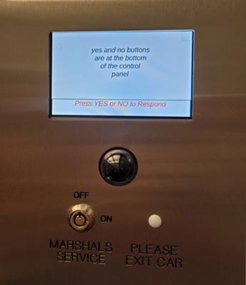 RATH Communication System, installed in elevators at the James A. Byrne U.S. Courthouse in Philadelphia.