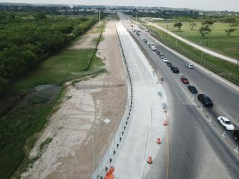 aerial view of new lanes at Del Rio LPOE