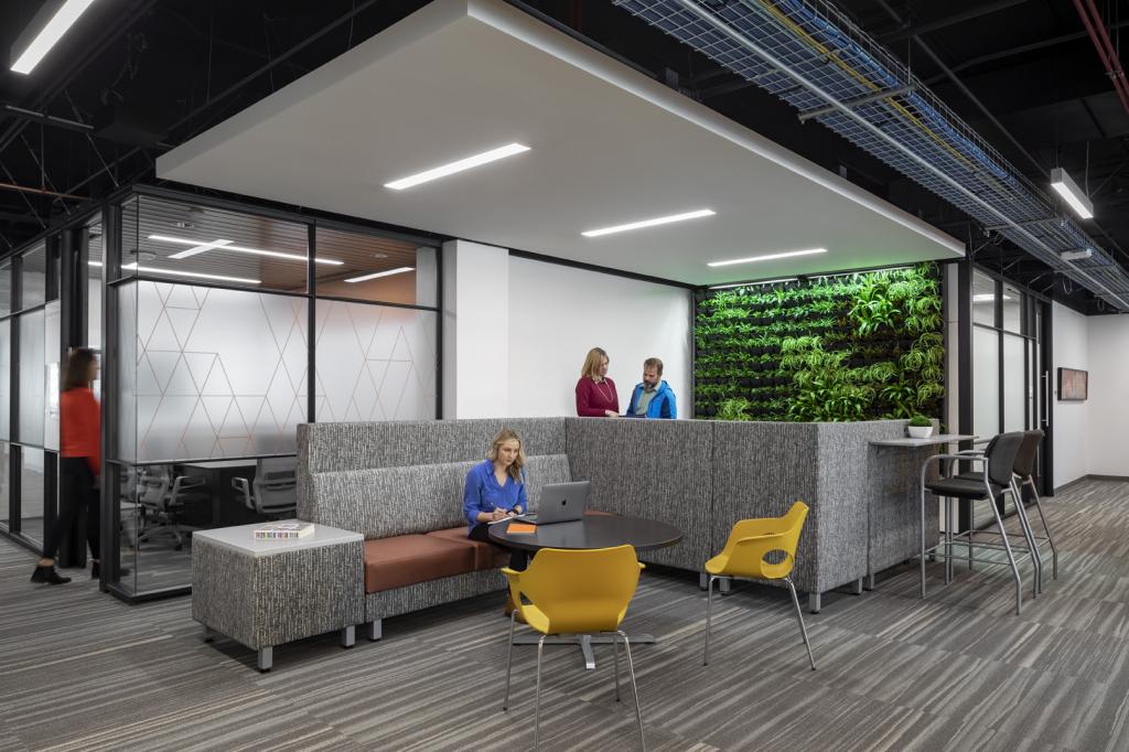 Interior office space in the USDA Wallace F. Bennett Federal Building 