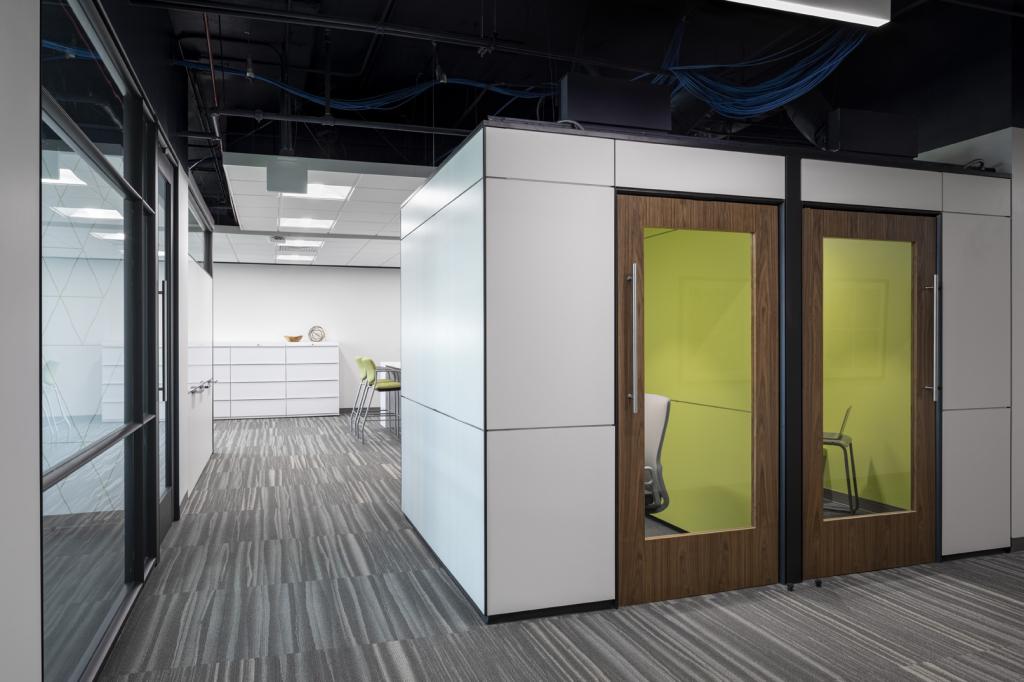 Interior office space in the USDA Wallace F. Bennett Federal Building 