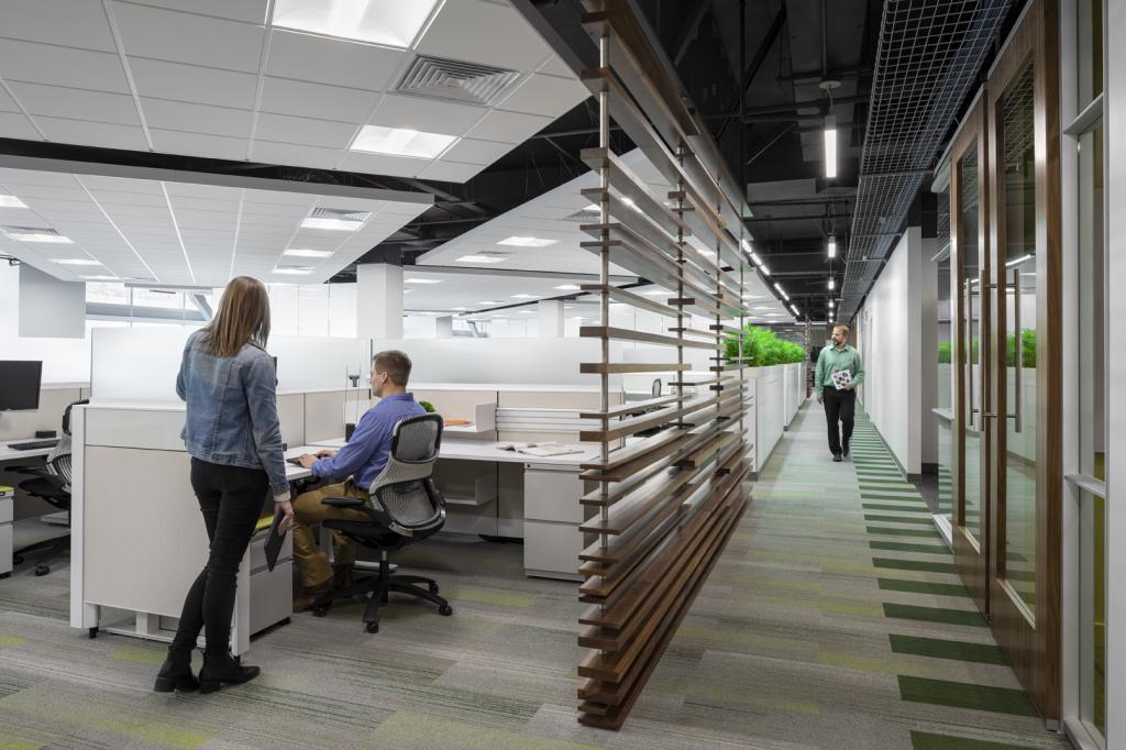 Interior office space in the Wallace F. Bennett Federal Building 