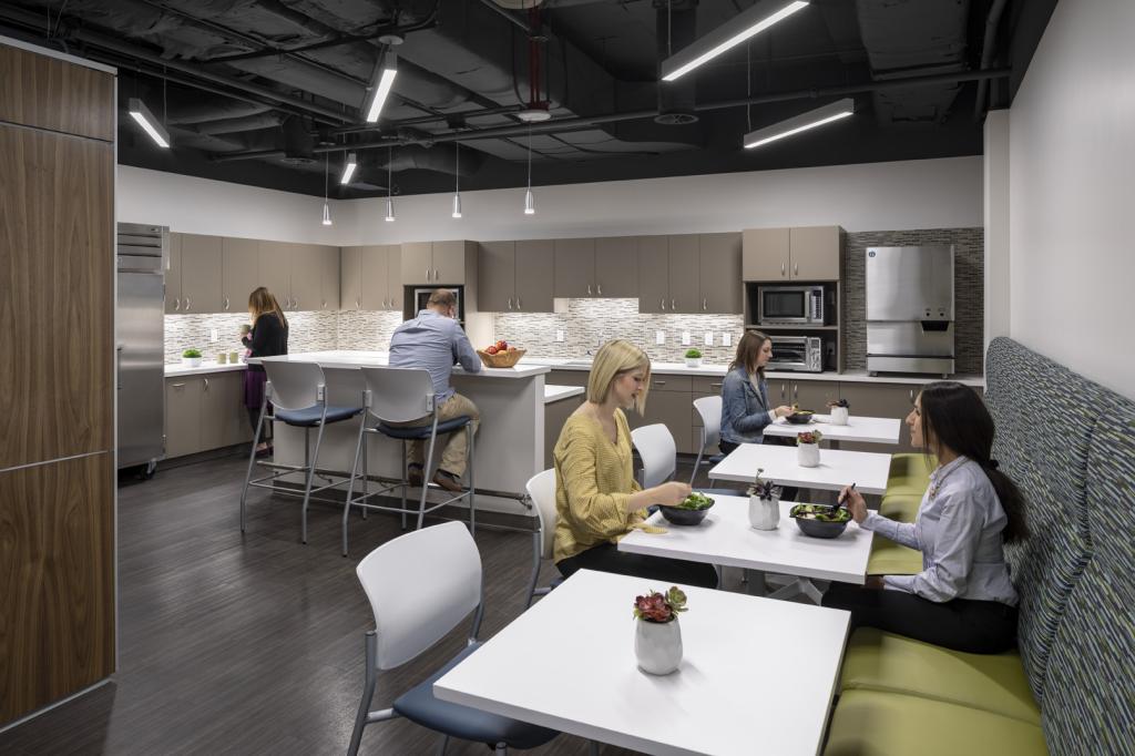 Break room in the Wallace F. Bennett Federal Building 