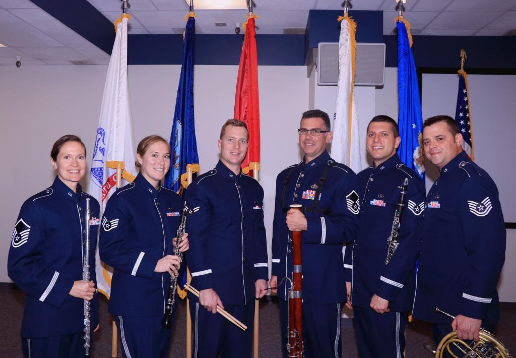 The U.S. Air Force Academy Band provided the music for the GSA Veteran Program, including the National Anthem and each service s