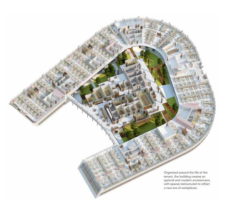 Photo of Region 10 Federal Center South cutaway floor plan