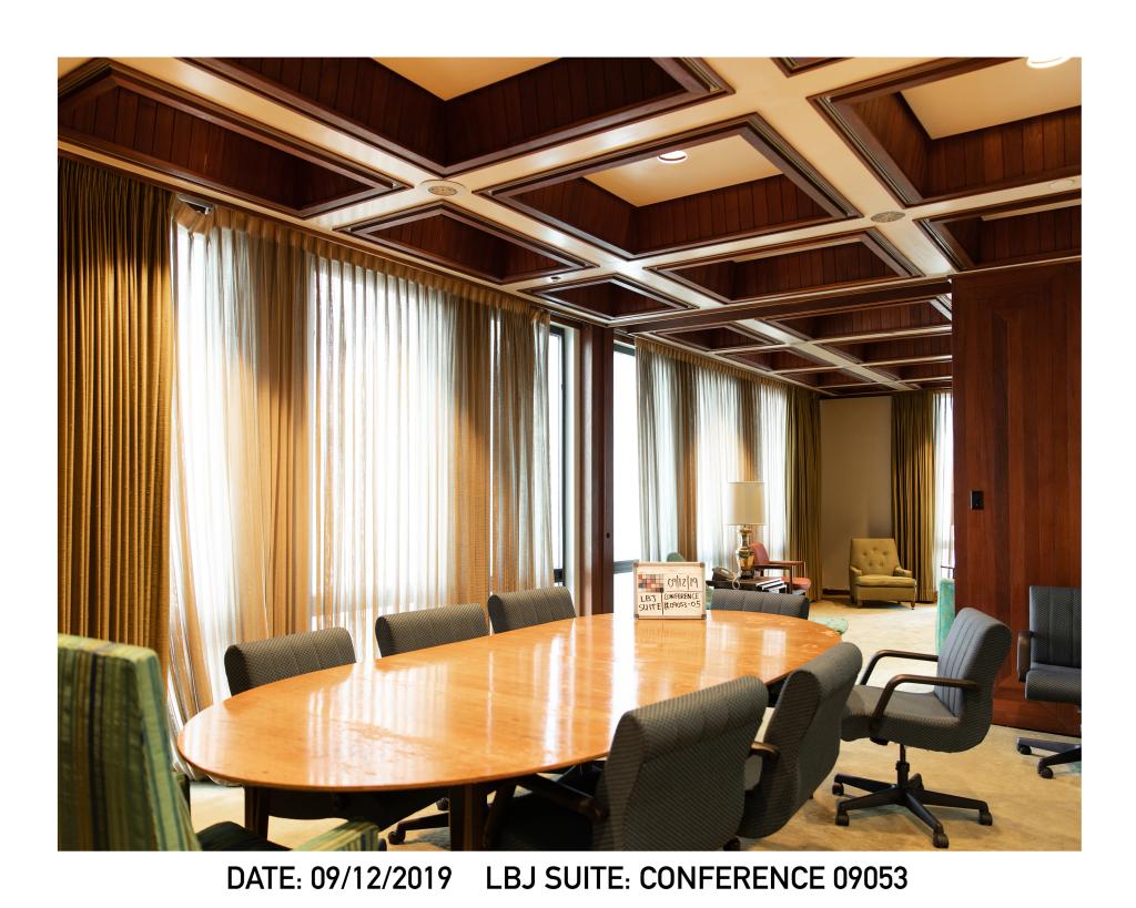 LBJ Suite conference room, before conservation