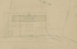 Historic plat showing property outline and building dimensions.